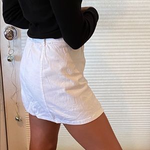 White miniskirt